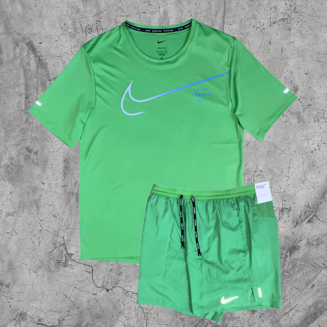 Nike Dri-Fit Run Division Set - GREEN APPLE