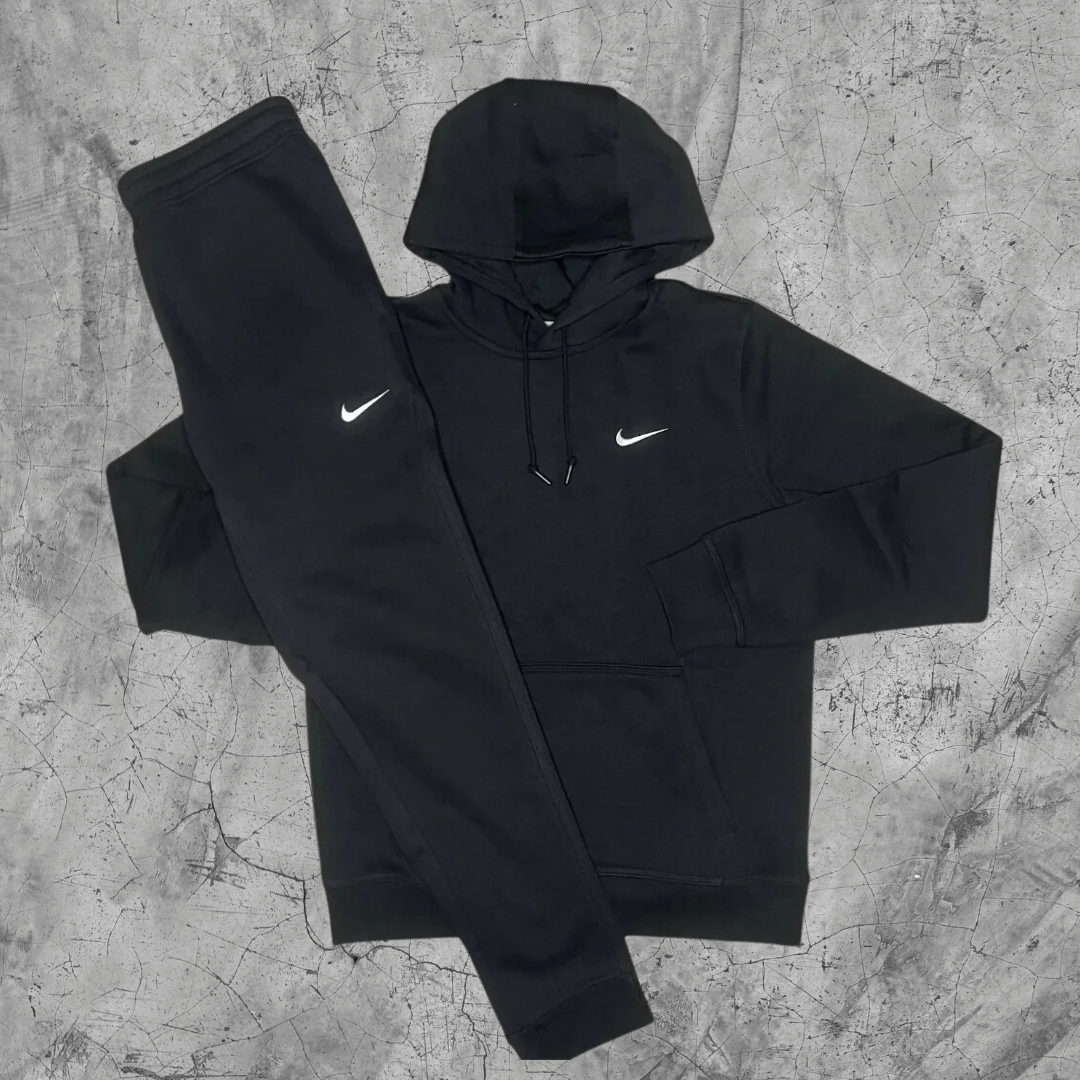 Nike Club Fleece Sportswear Tracksuit - BLACK