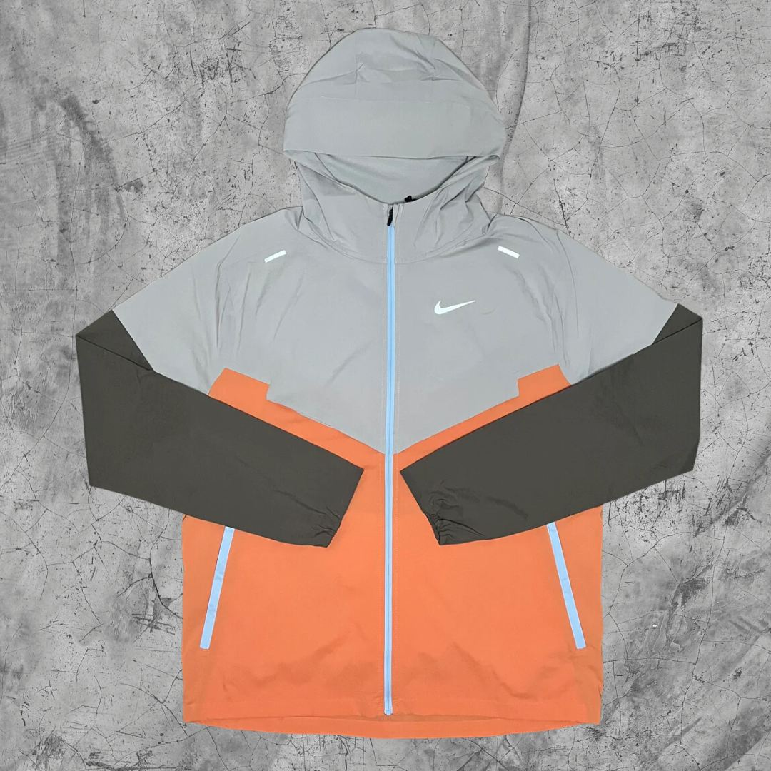 Nike Windrunner Jacket - BROWN / ORANGE / GREY