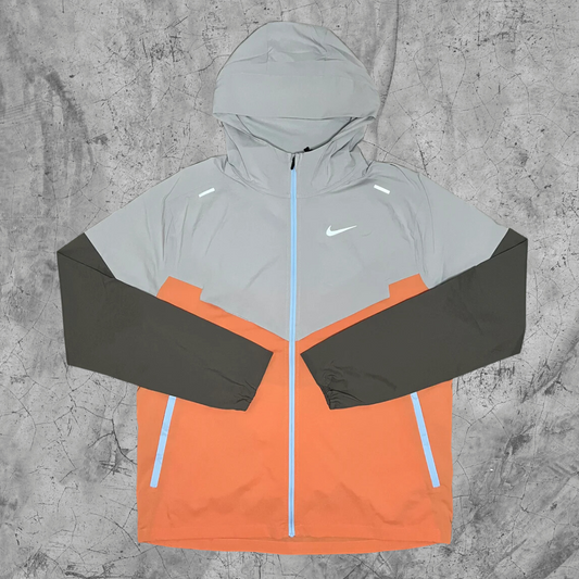 Nike Windrunner Jacket - BROWN / ORANGE / GREY