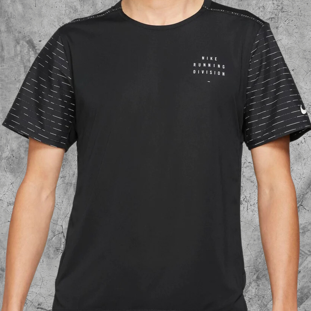 Nike Running Division Reflective T-Shirt - BLACK